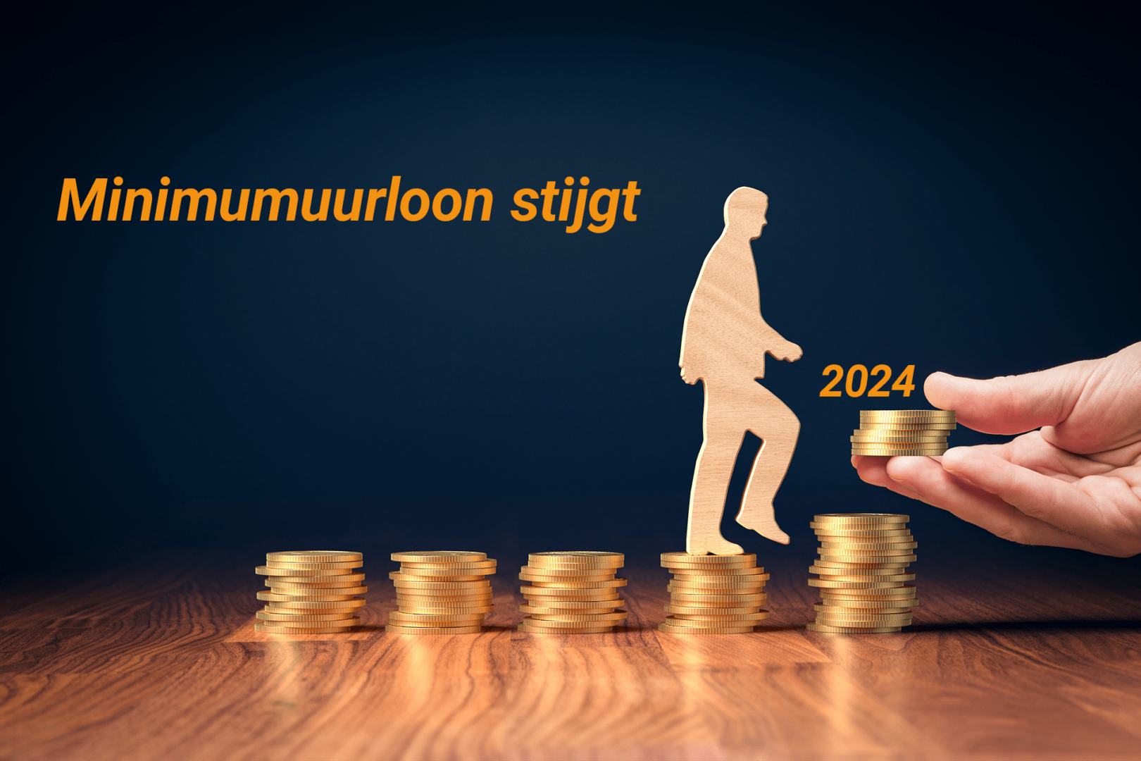 Het wettelijke minimumuurloon stijg per 1 januari 2024